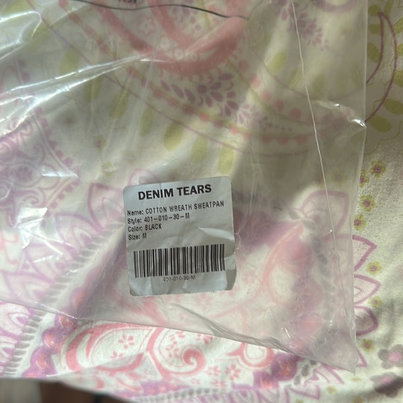 Denim Tears Wreath Track Pants Men’s Size M - Picture 2 of 3